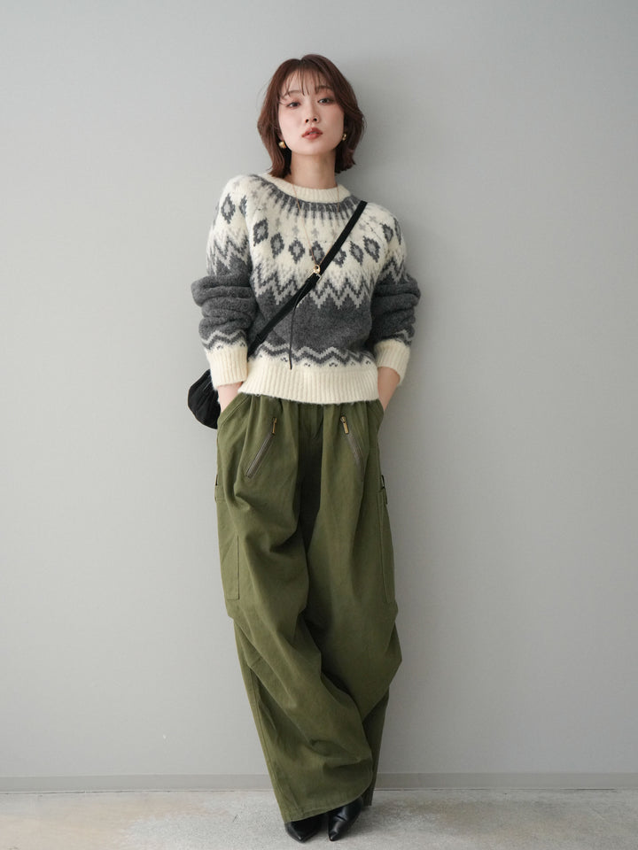 [予約]コットンタックループパンツ/khaki