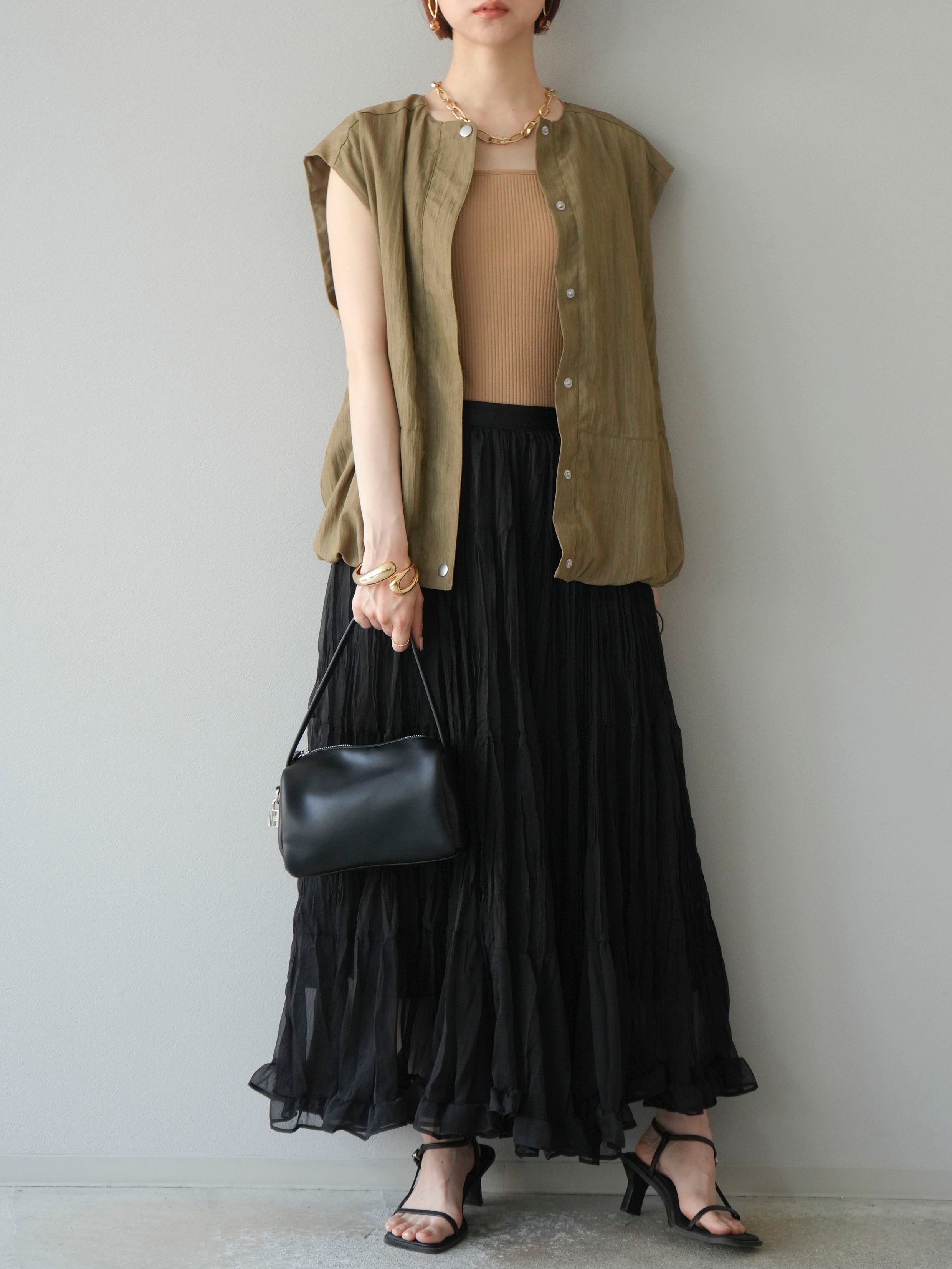 ワッシャーティアードスカート[fo1996] | ワッシャーティアード