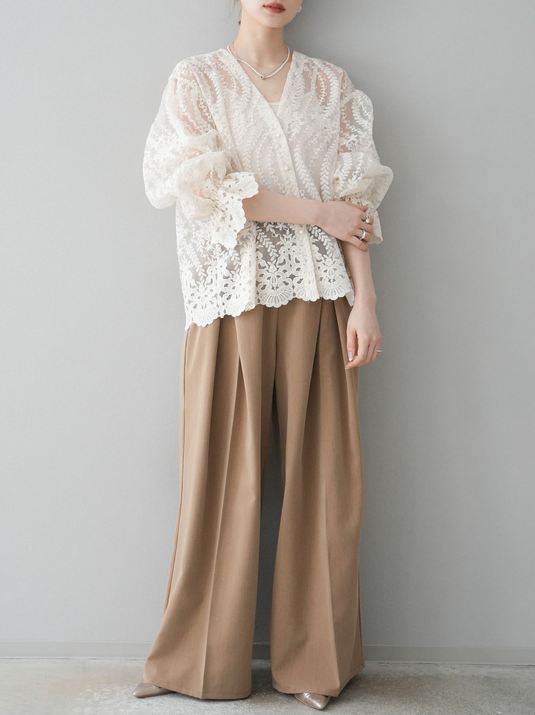 うぃーず出品 2020年度＊かもめーる LEPSIM パンツ TRタックパンツ 242649