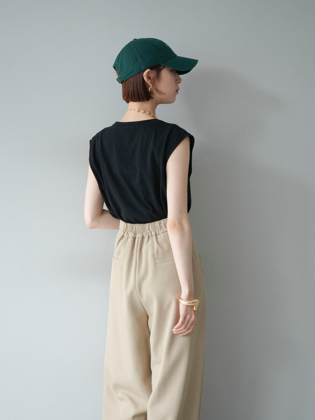 [SET]コード刺繍フレンチスリーブTシャツ+コード刺繍フレンチスリーブTシャツ(2set)