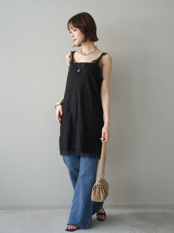 [予約]サイドラインフレアデニムパンツ/blue