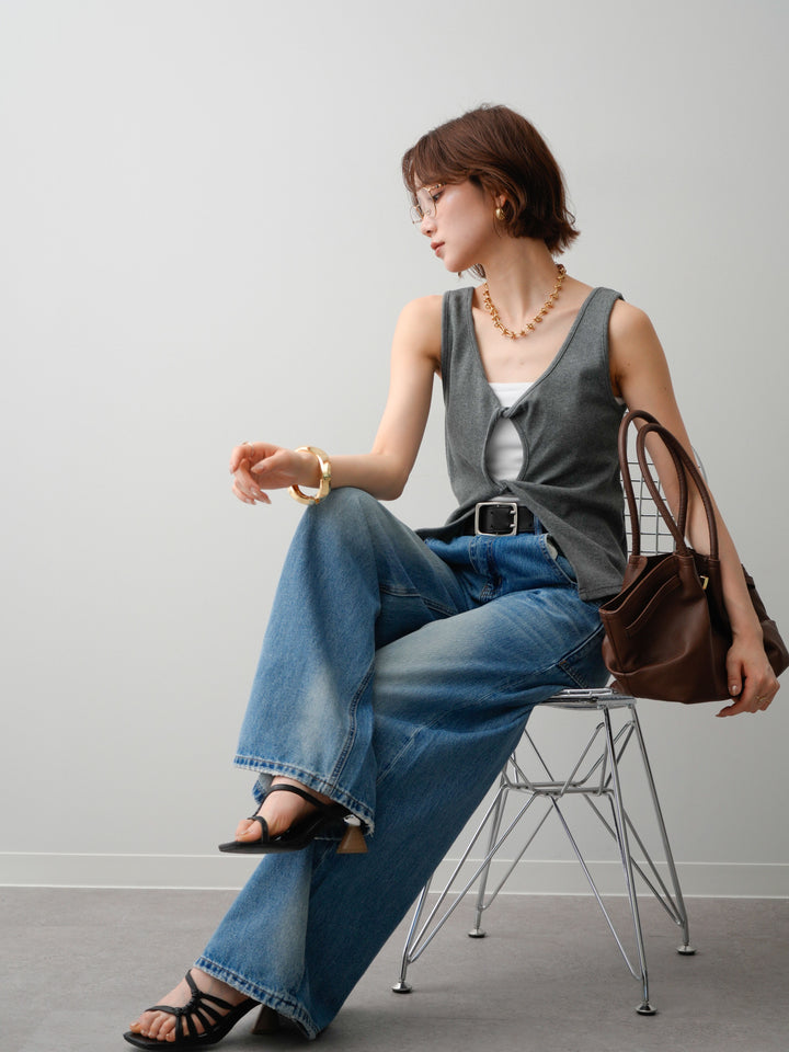 [SET]ツイストタンクトップ+ツイストタンクトップ(2set)