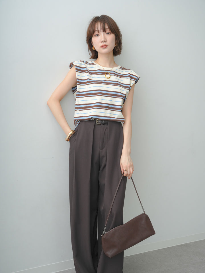 [SET]ショルダーパッドフレンチTEE+ショルダーパッドフレンチTEE(2set)