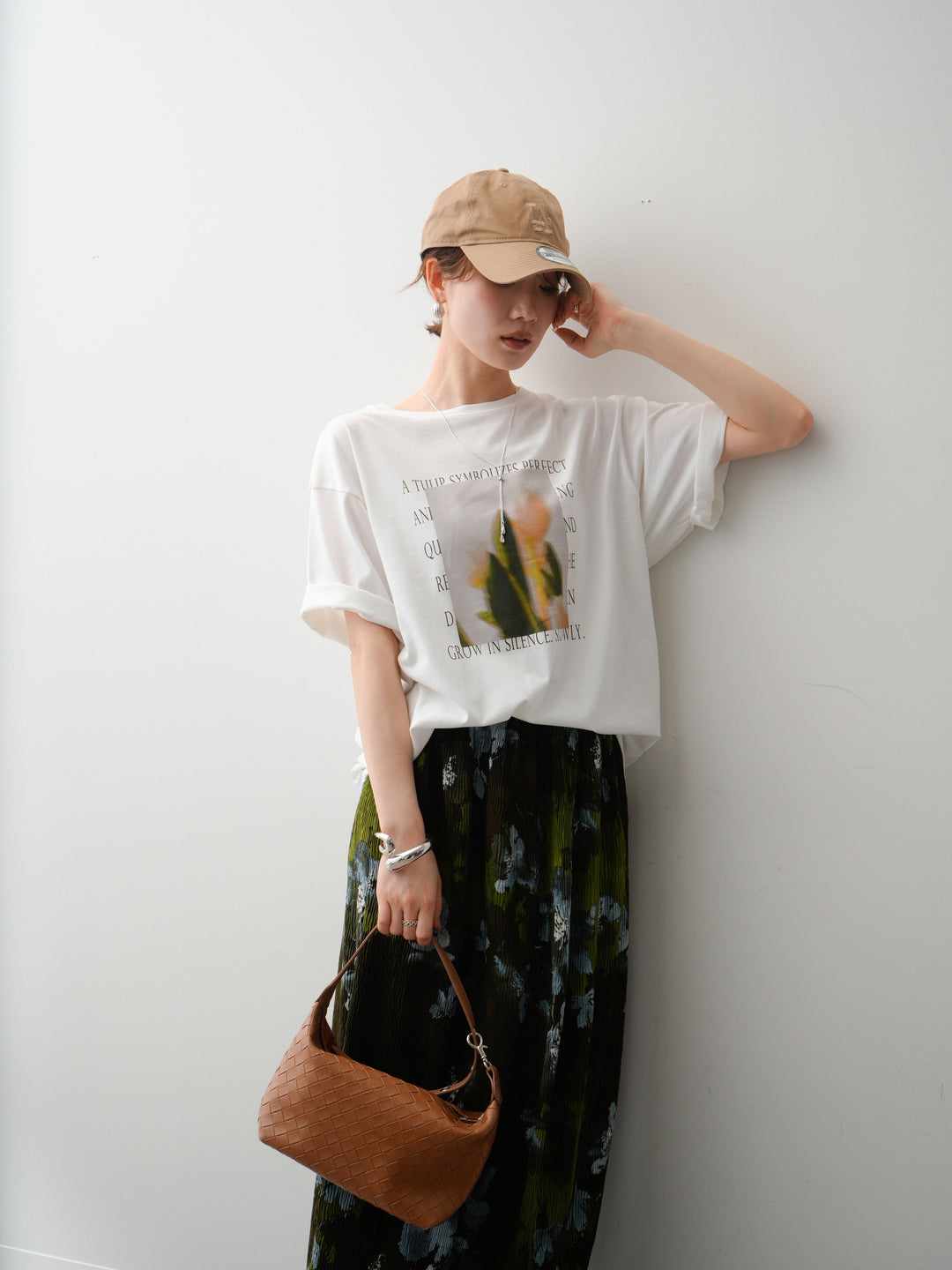[SET]フラワーフォトTEE+フラワーフォトTEE(2set)