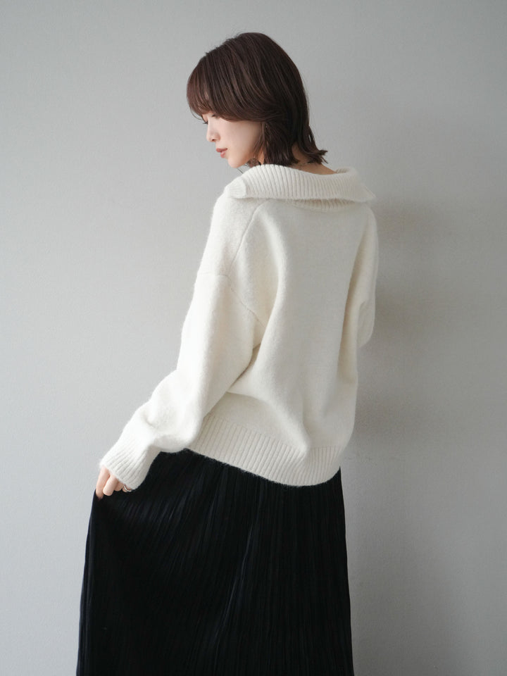 [SET]スキッパーニットプルオーバー+選べるアクセセット(2set)