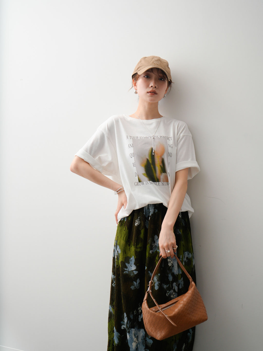 [SET]フラワーフォトTEE+選べるアクセセット(2set)
