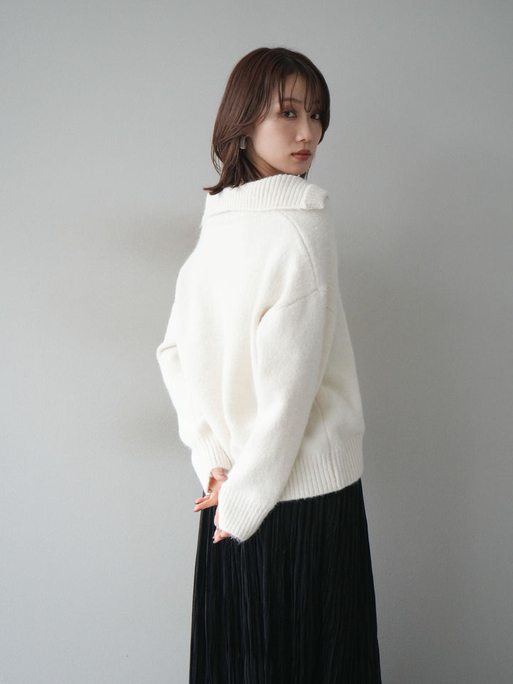 [SET]スキッパーニットプルオーバー+選べるアクセセット(2set)