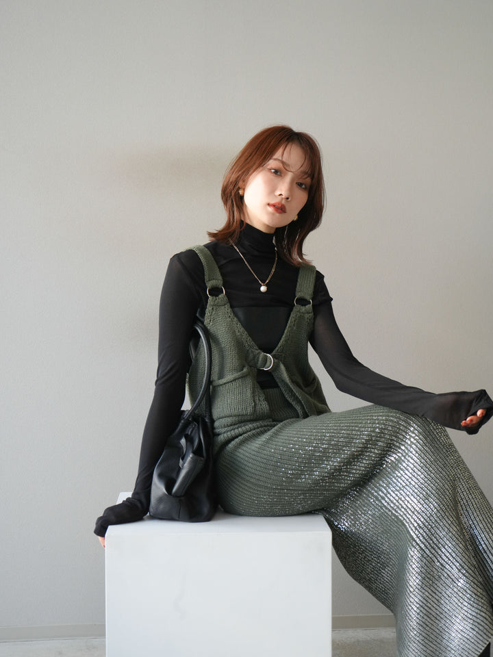 [予約]ニットビスチェ/ashgreen