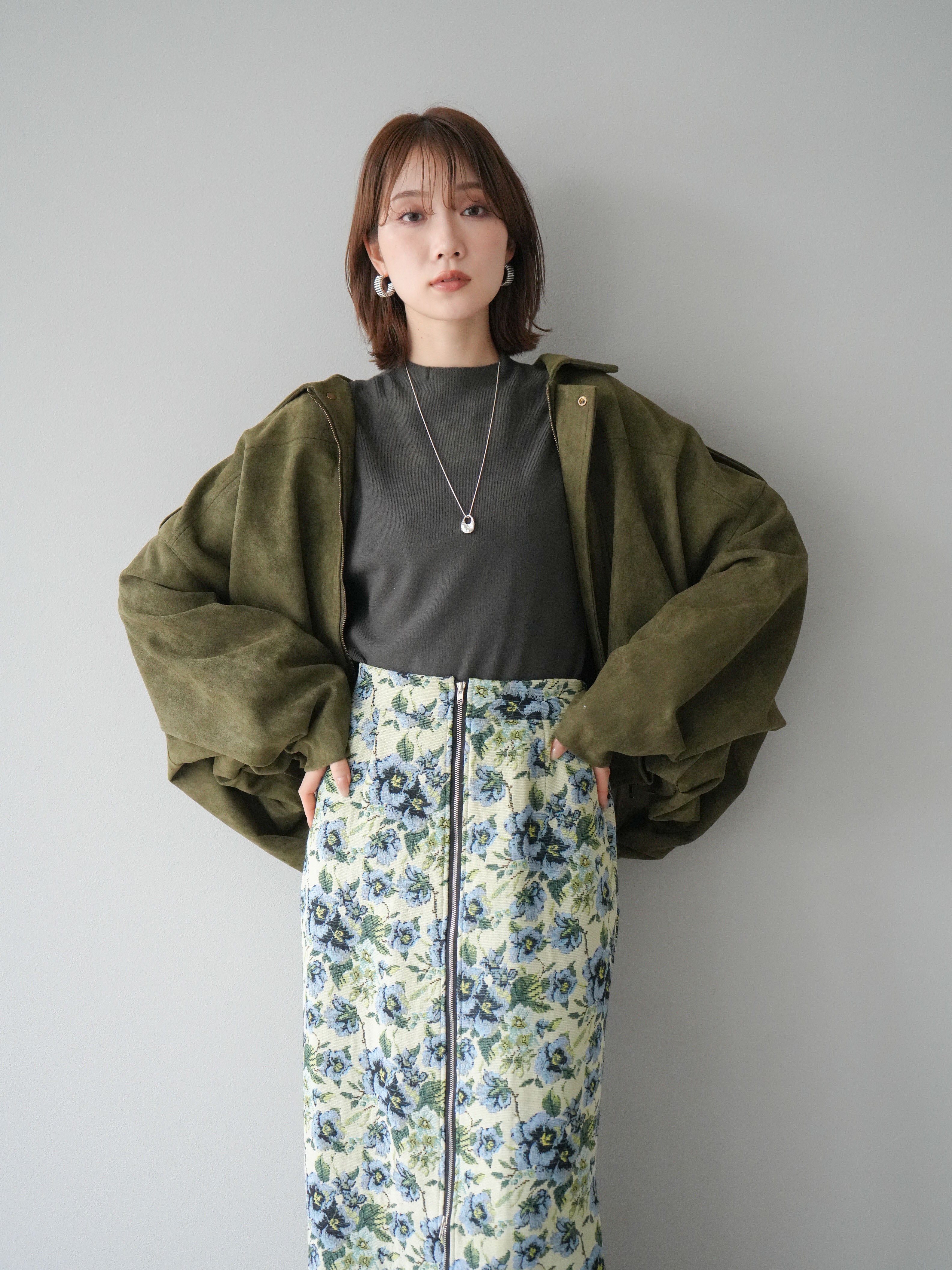 20%OFF]スウェードオーバーブルゾン/カーキ – Lumier