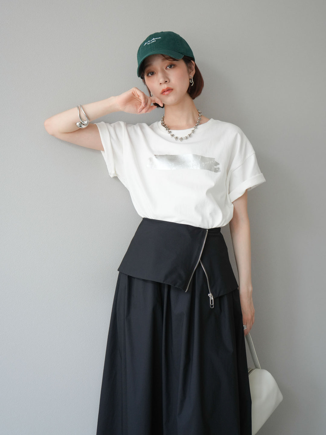 [SET]箔プリントTシャツ+箔プリントTシャツ(2set)