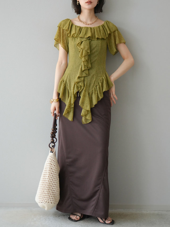 [SET] 毛衣長裙+毛衣長裙（2件套）