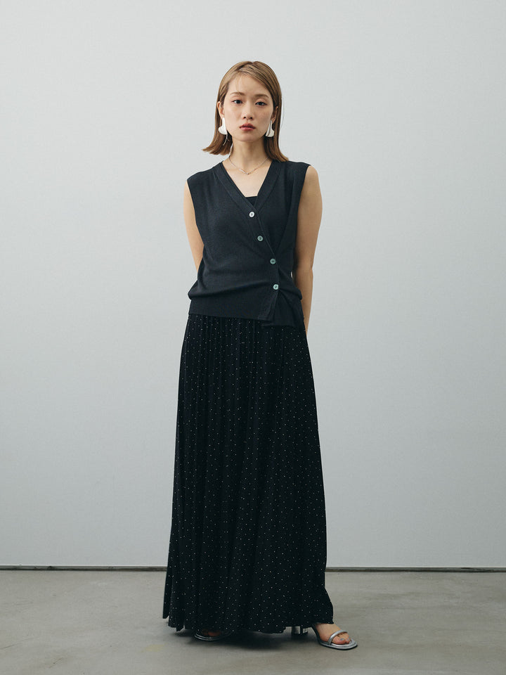 [SET] 水鑽百褶裙 + 水鑽百褶裙 (2set)