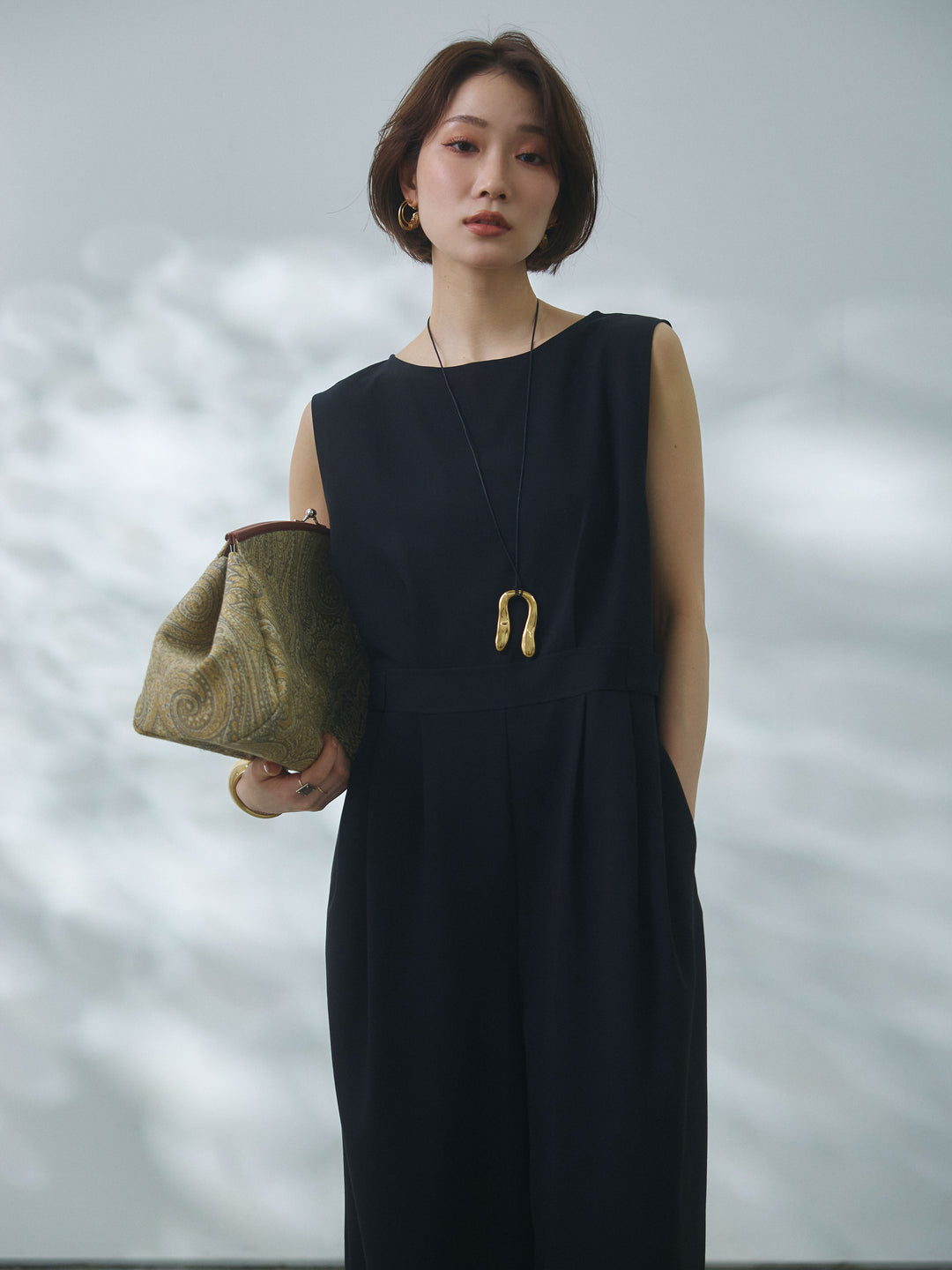 【Allure】[SET]ウエストベルトオールインワン+ウエストベルトオールインワン(2set)