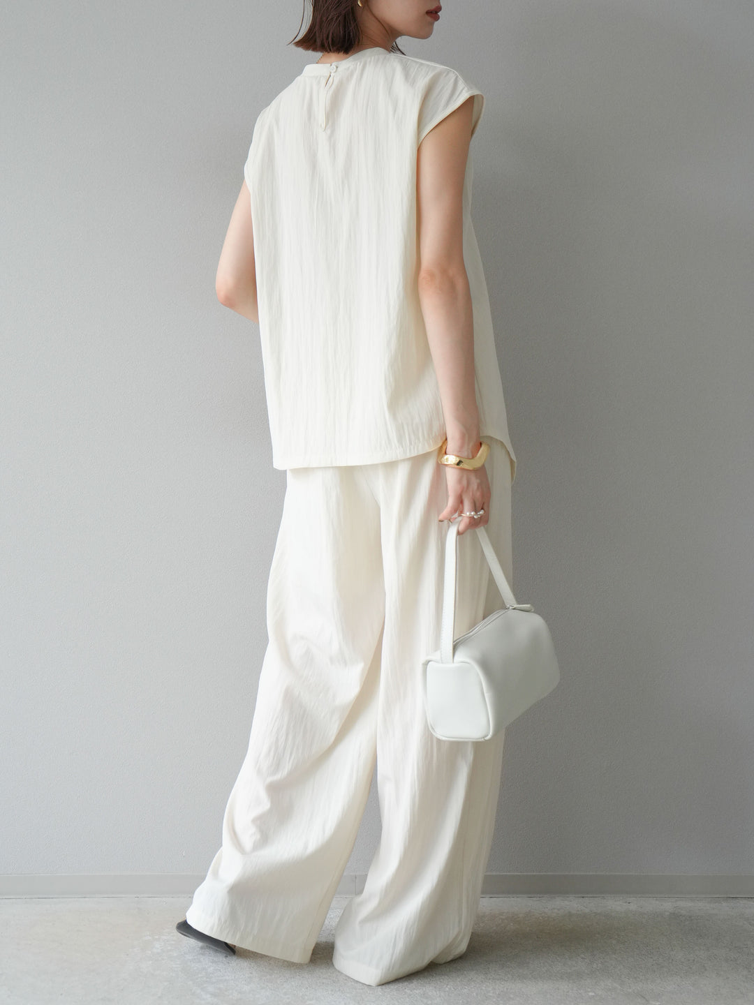 [SET] 不對稱套頭衫＆寬褲 SET UP（2套）