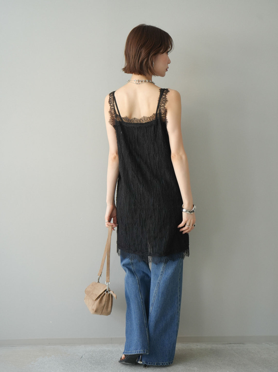 [予約]サイドラインフレアデニムパンツ/blue