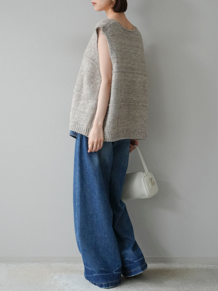 [予約]ラップルーズワイドデニム/ブルー