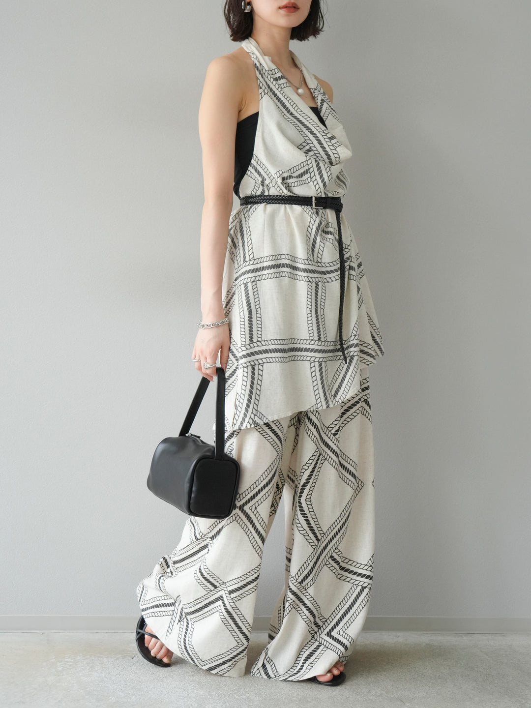 [訂位] 麻繩休閒褲/象牙白