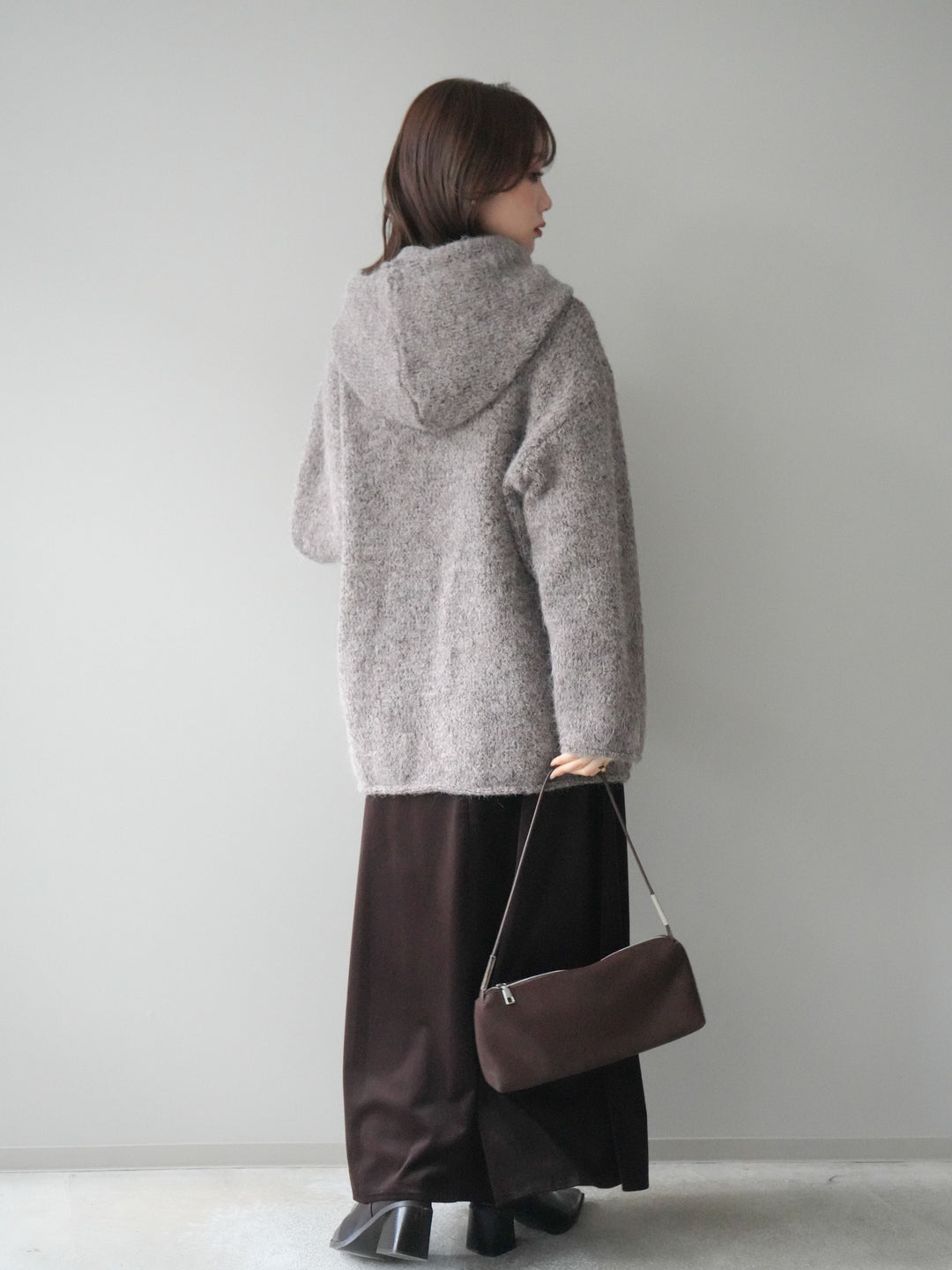 [SET]バラクラバSETニットプルオーバー+ベルベットナロースカート(2set)