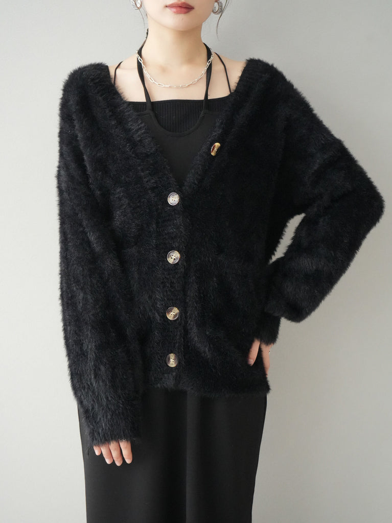 新品未使用 muta marine / カーディガン ブラック ニット 予約]マーブルボタンシャギーニットカーディガン/ブラック – Lumier