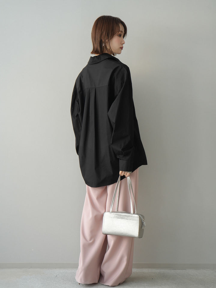 [予約]ベルト付キーホルダーモチーフワイドパンツ/pink