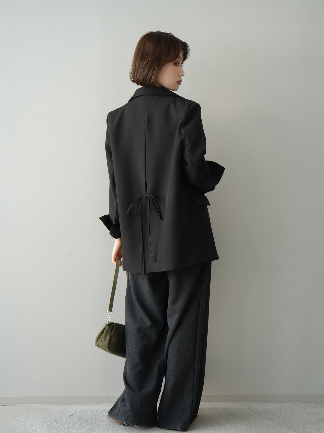 [SET]ベルト付ノースリーブトップス＆ワイドパンツSETUP