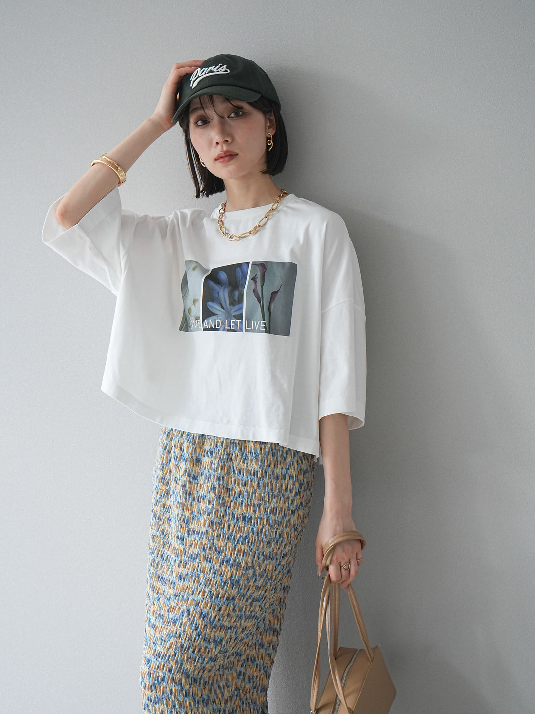 [預購] 光滑照片印花Logo變色短T卹/Off