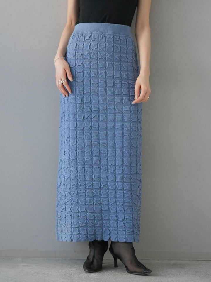 [Pre-order] Pokopoko Knit Skirt/Blue