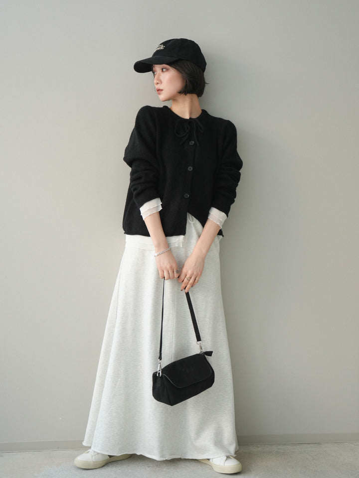 [SET]スウェットフレアロングスカート+スウェットフレアロングスカート(2set)