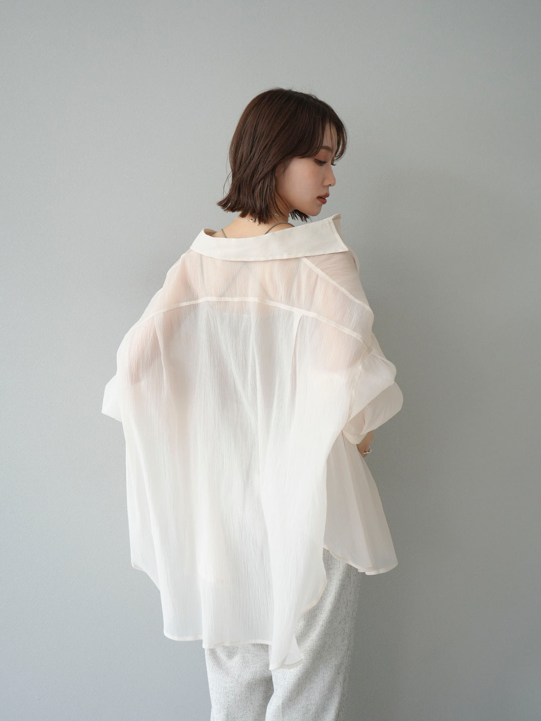 [予約]BIGポケットオーバーシアーシャツ/ホワイト