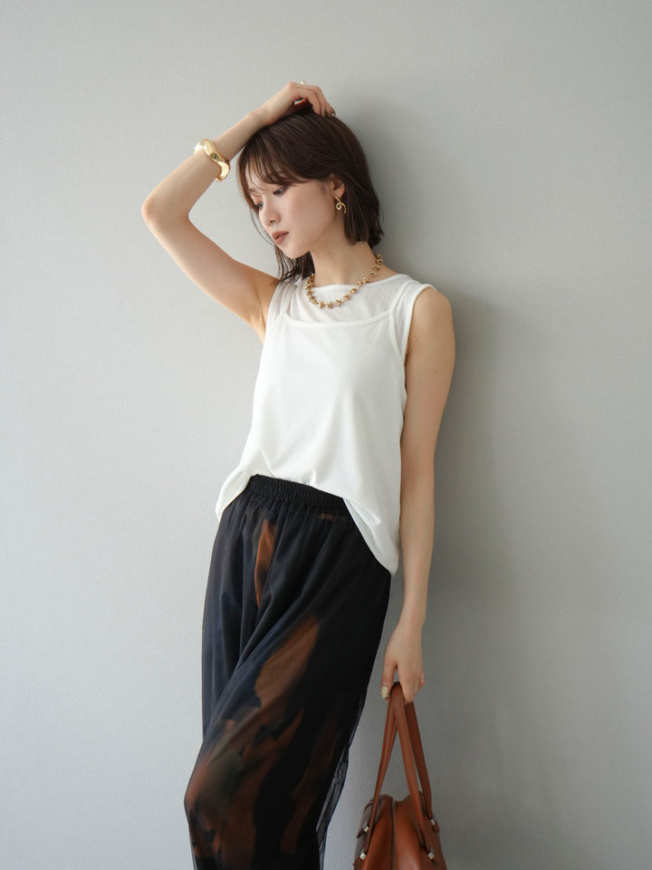 [預訂] Ice Touch 2WAY Design 吊帶背心/白色