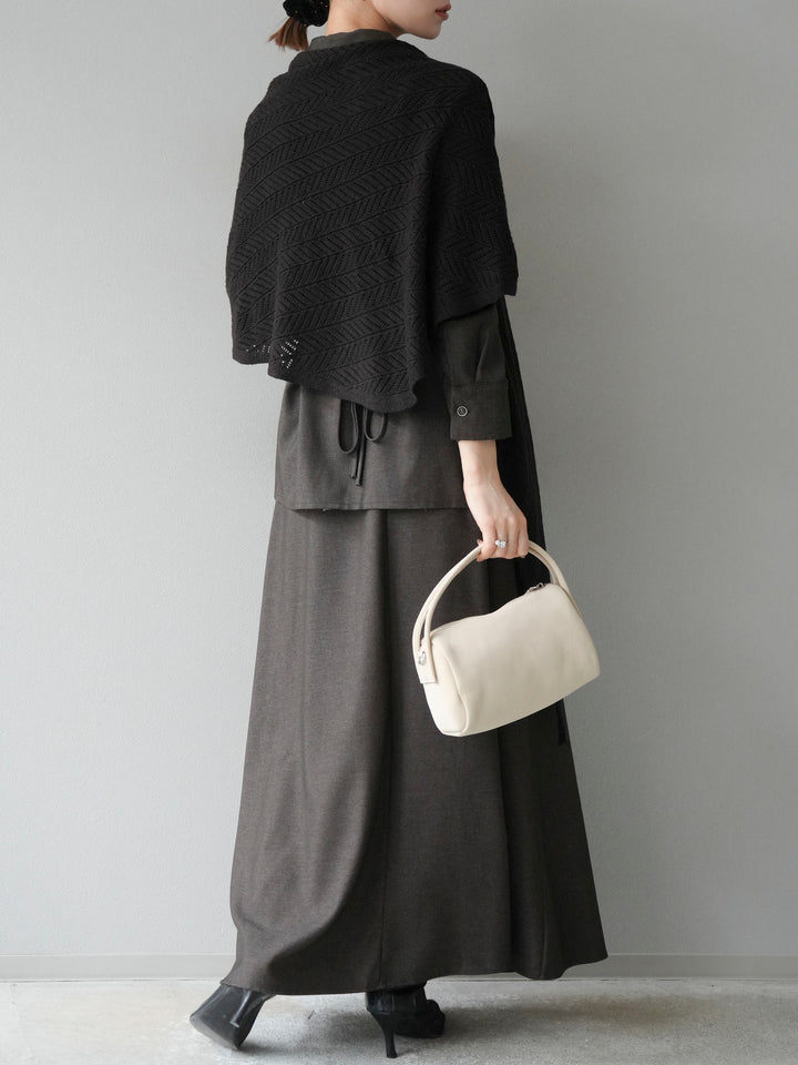 [SET]ツイストデザインシャツ＆スカートSET UP