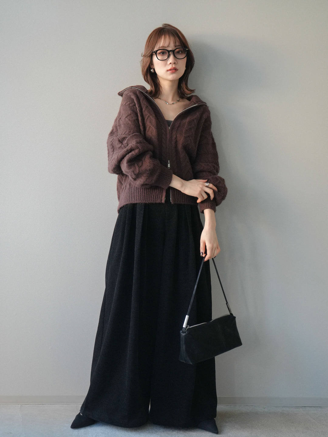 [SET]ベルトデザインループコールテンワイドパンツ(ベルト付き)+ベルトデザインループコールテンワイドパンツ(ベルト付き)(2set)