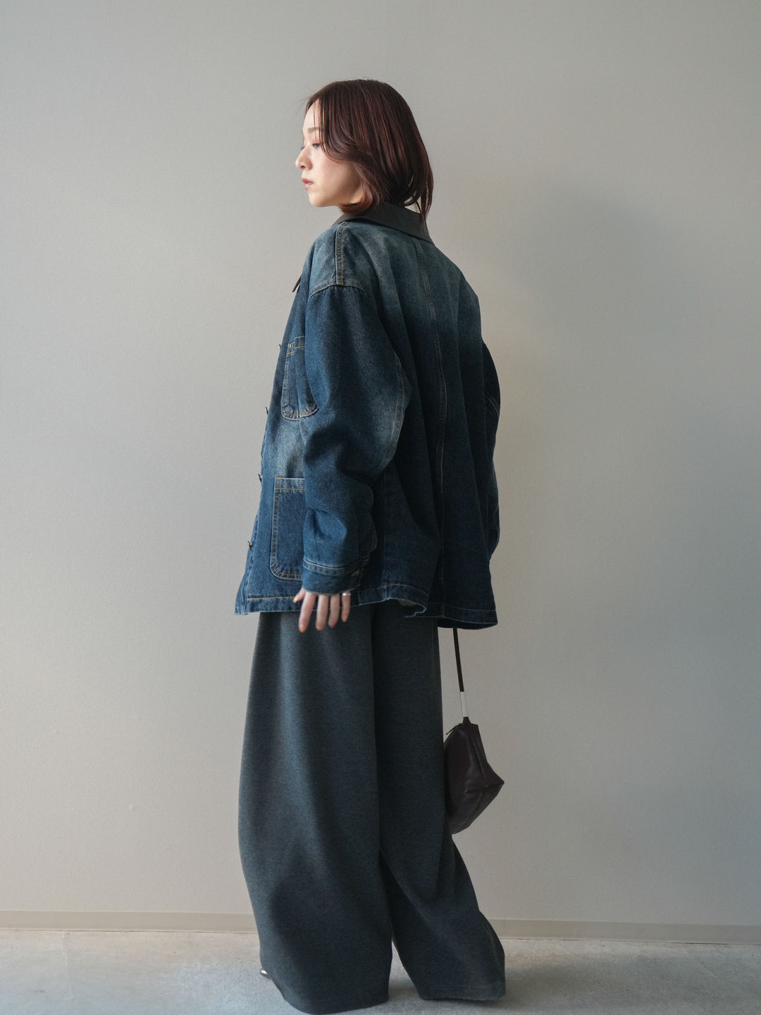 [SET]編み込みベルト付きウエスト配色スエットパンツ+編み込みベルト付きウエスト配色スエットパンツ(2set)