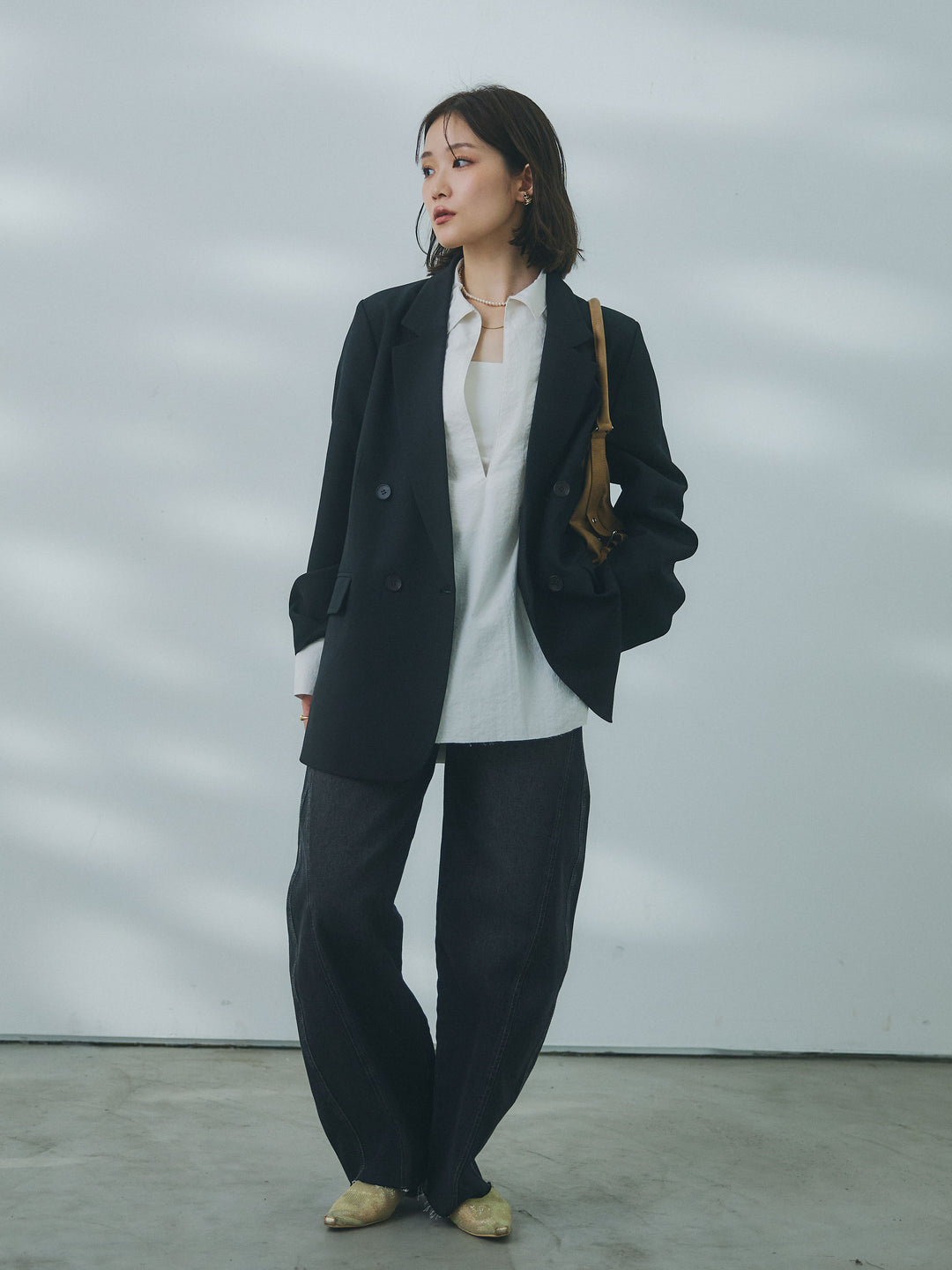 【Allure】[SET]杢調ライトテーラードジャケット+杢調ライトテーラードジャケット(2set)