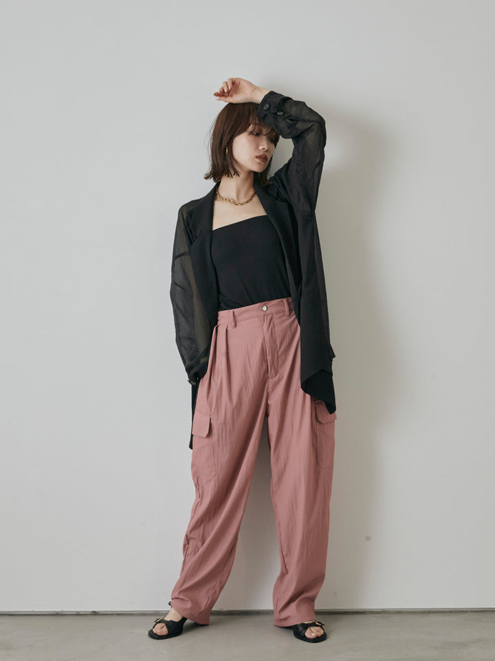 [予約]ミリタリーカーゴパンツ/ピンク