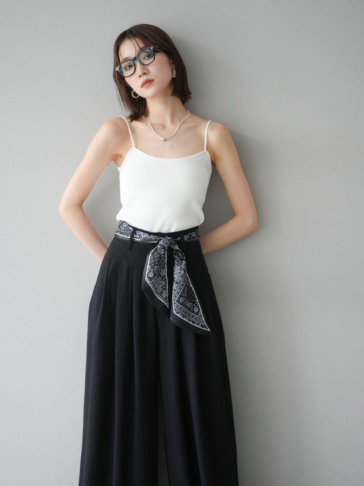 [予約]レーヨンニットキャミソール/オフ