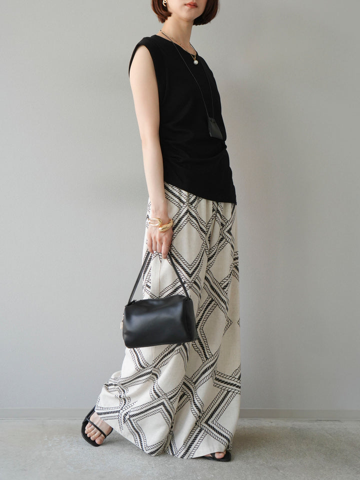 [訂位] 麻繩休閒褲/象牙白