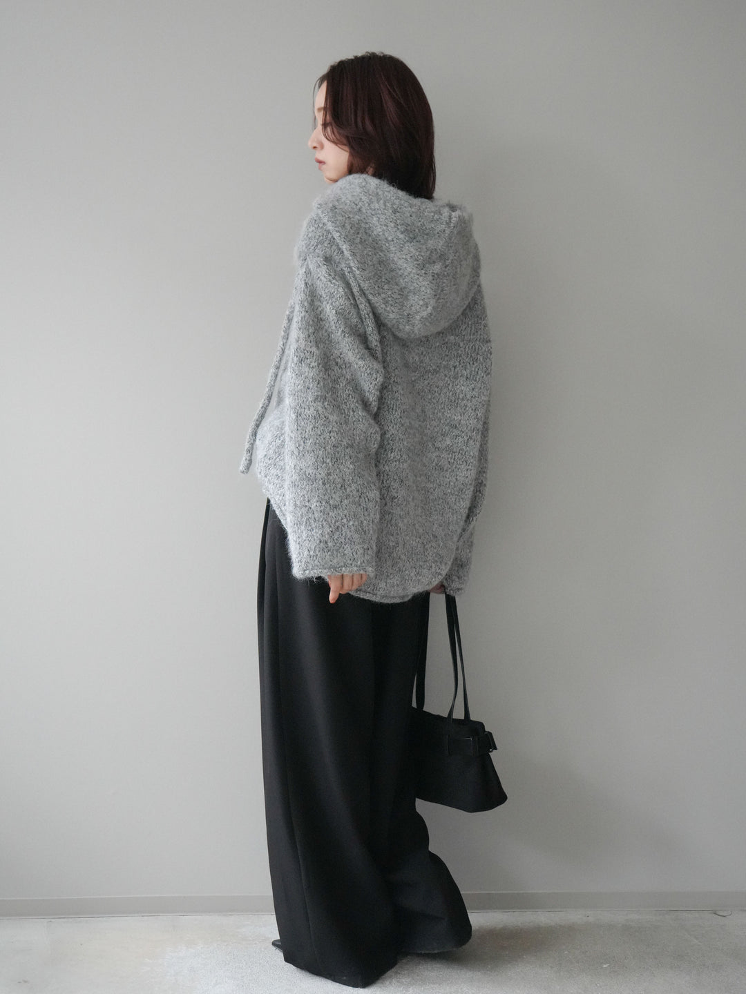 [SET]バラクラバSETニットプルオーバー+ベルトループデザインワイドパンツ(2set)