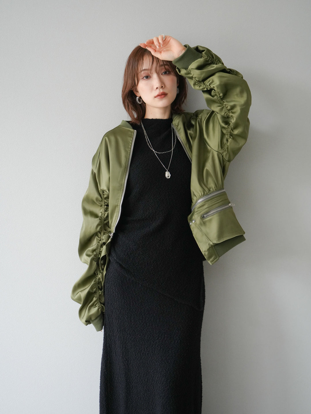 [予約]2WAYデザインMA-1/カーキ