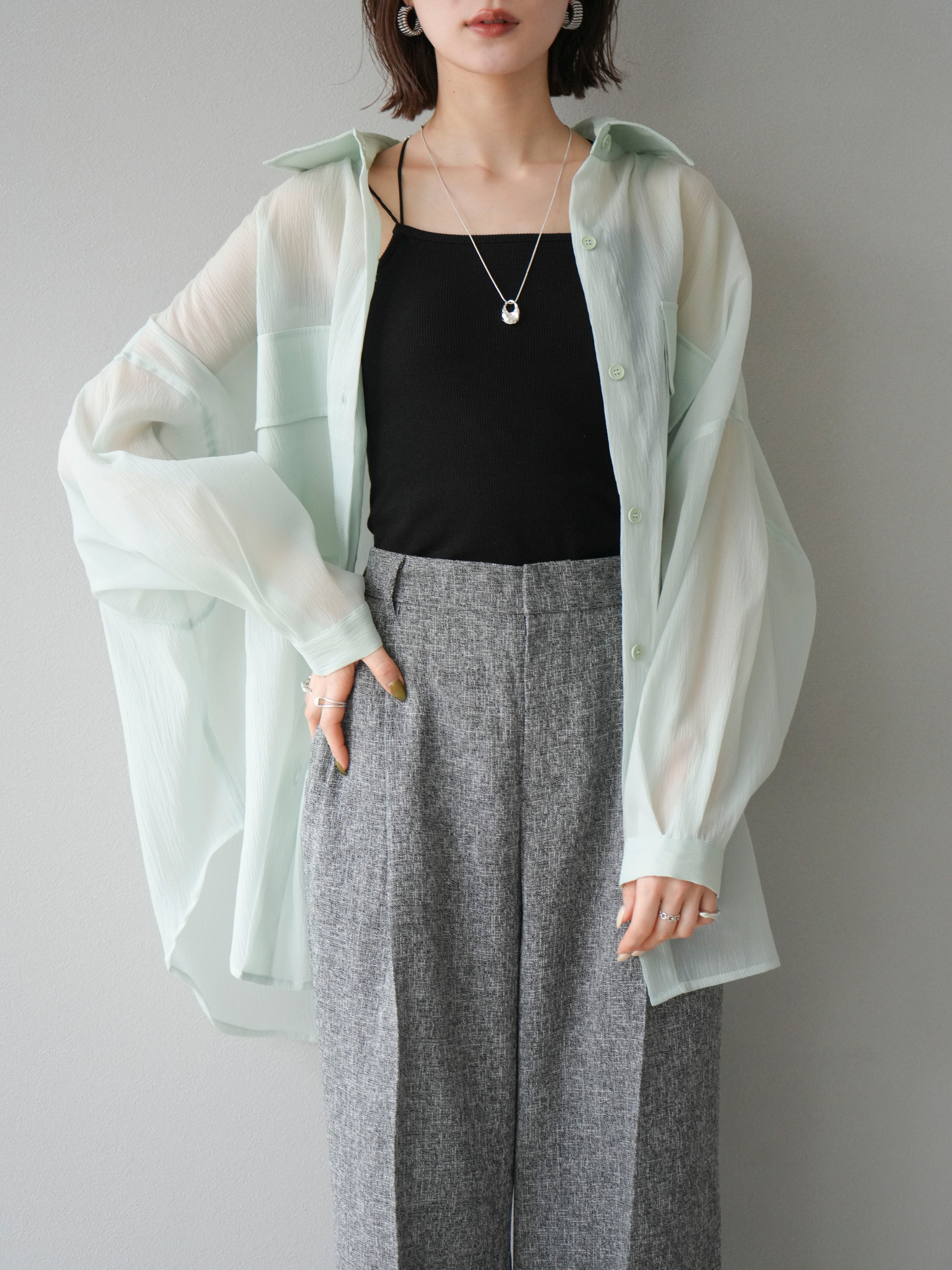 SET]BIGポケットオーバーシアーシャツ+BIGポケットオーバー