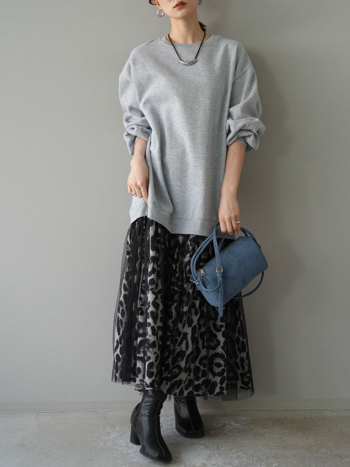 [SET] Sweat Docking 動物印花層疊連身裙 + 可選飾品套裝（2 套）