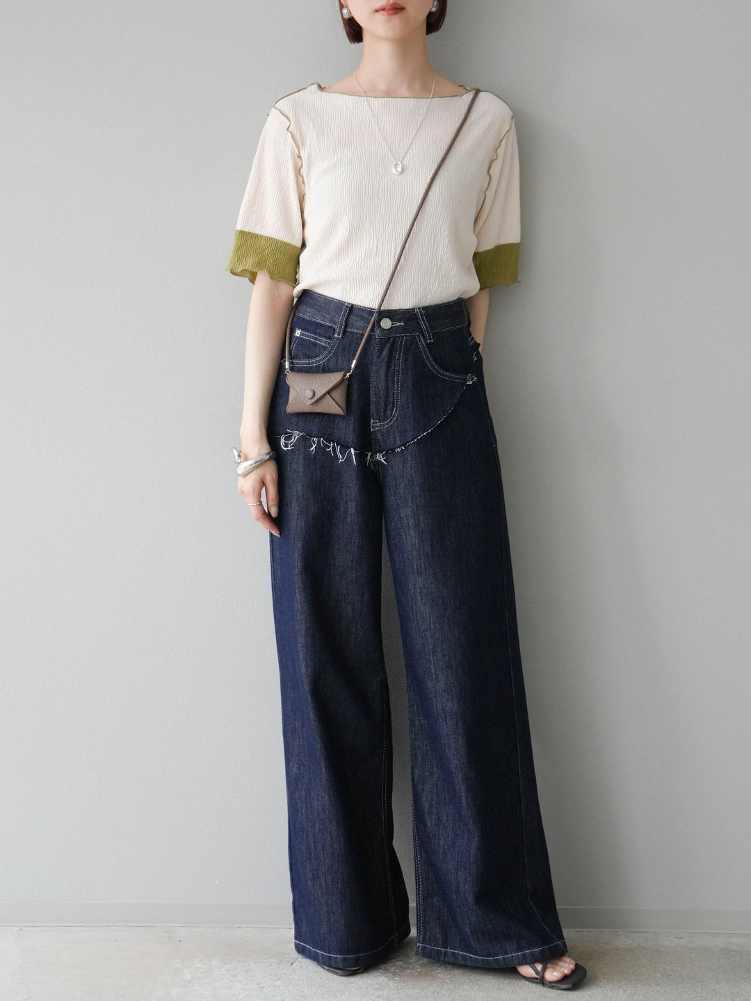 【預購】提臀牛仔褲/深藍色