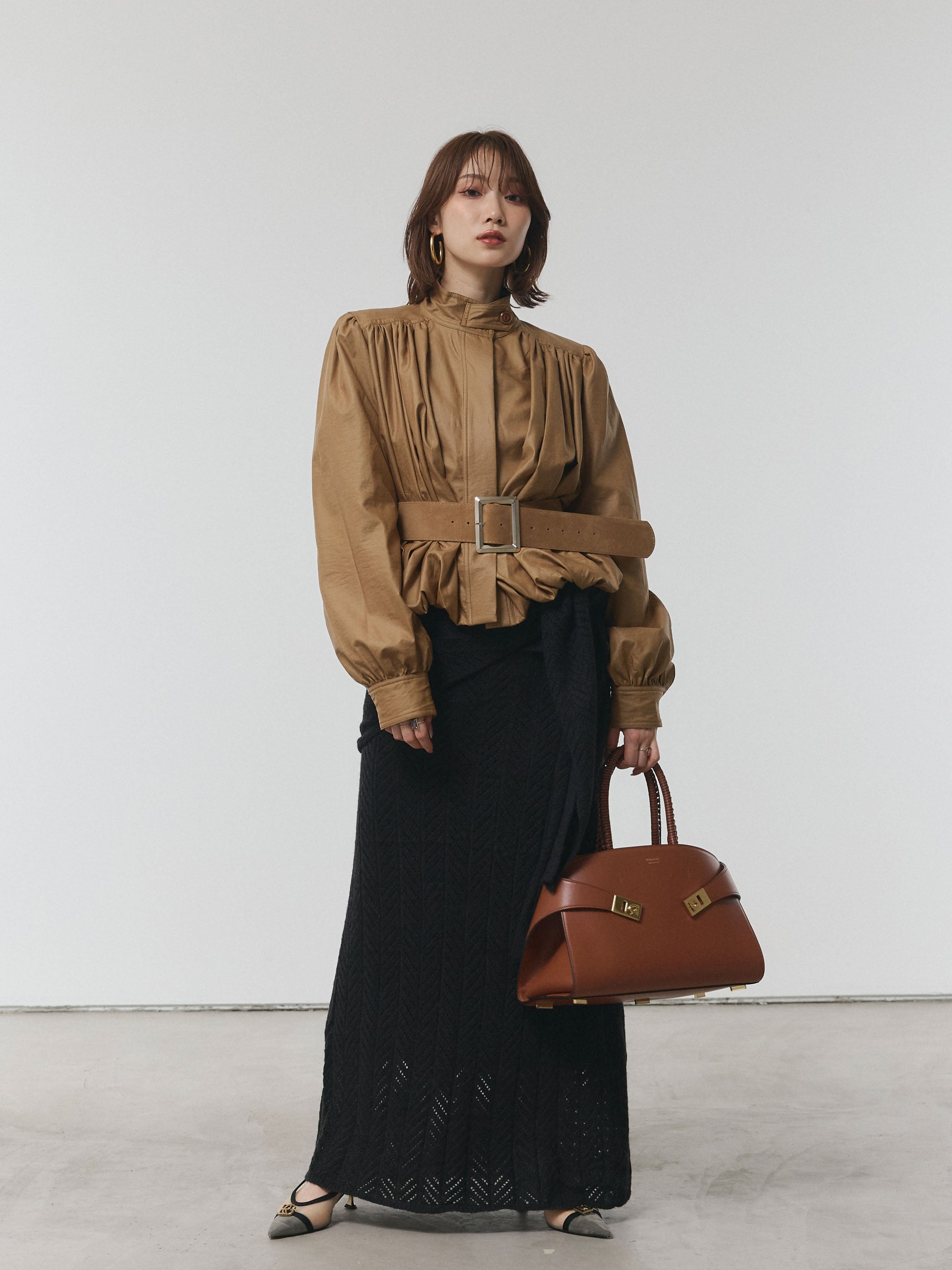 スカート1点ニット3点 セットアップ knit cardigan tops skirt 3set /「3点セット」ニット