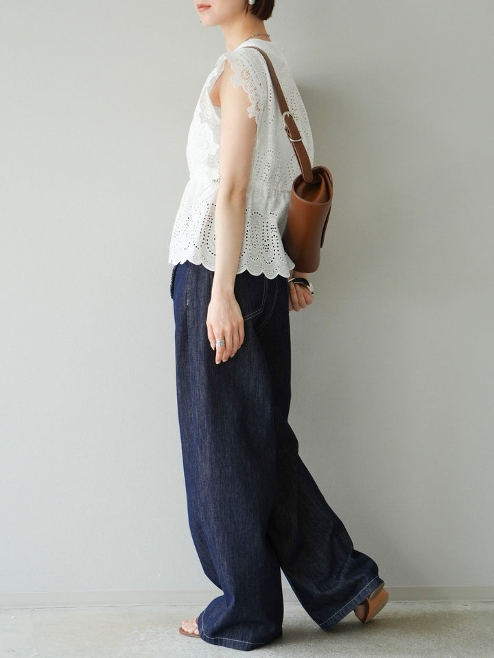 【預購】提臀牛仔褲/深藍色