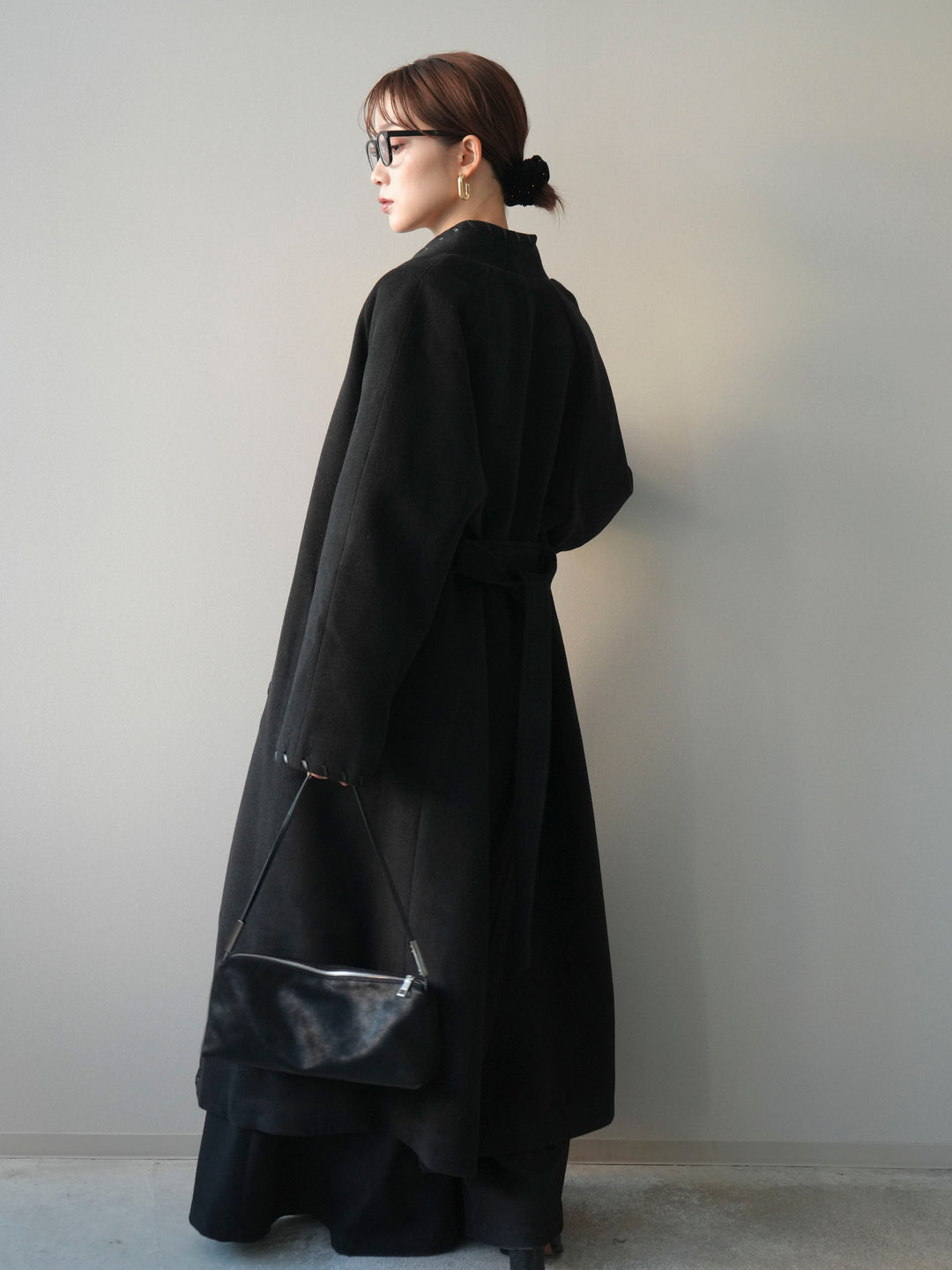 [SET]ハンドステッチ裏中綿ロングコート+ハンドステッチ裏中綿ロングコート(2set)