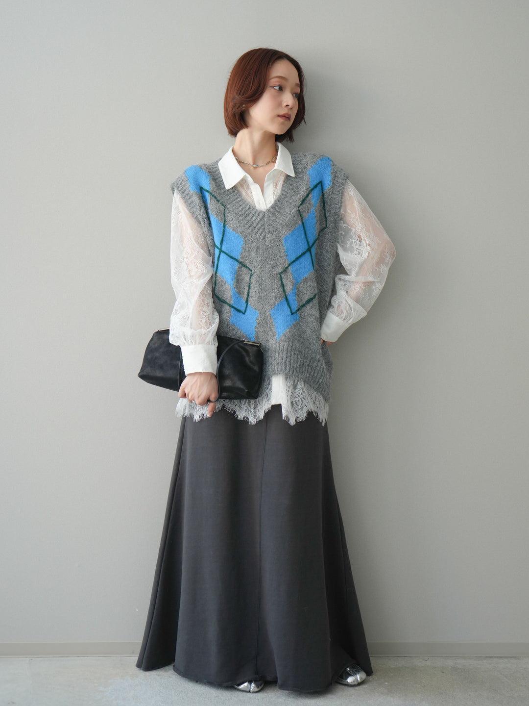 [予約]スウェットフレアロングスカート/sumikuro