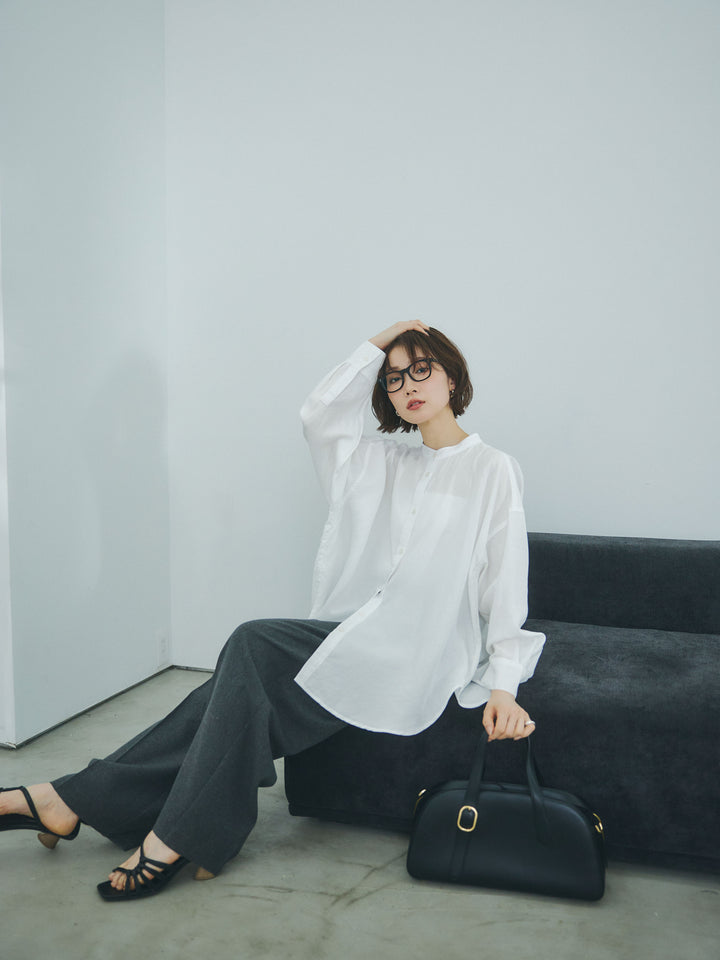 【Allure】[SET]テンセルデニムバックギャザーシャツ+テンセルデニムバックギャザーシャツ(2set)