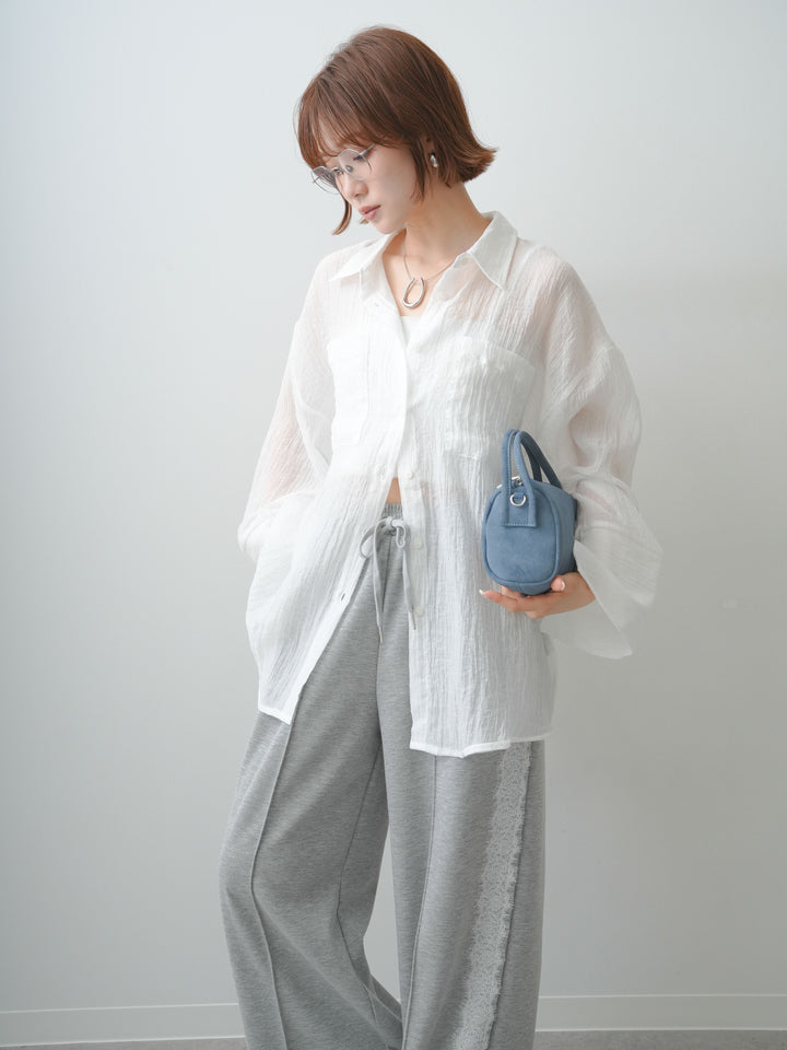 [SET]ダブルポケットシアーワッシャーシャツ+ダブルポケットシアーワッシャーシャツ(2set)