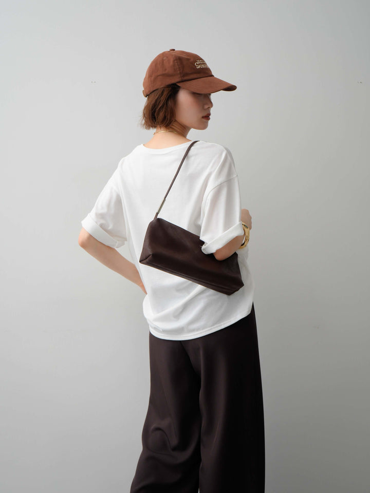 [SET]フラワーフォトTEE+ベルトループデザインワイドパンツ(2set)