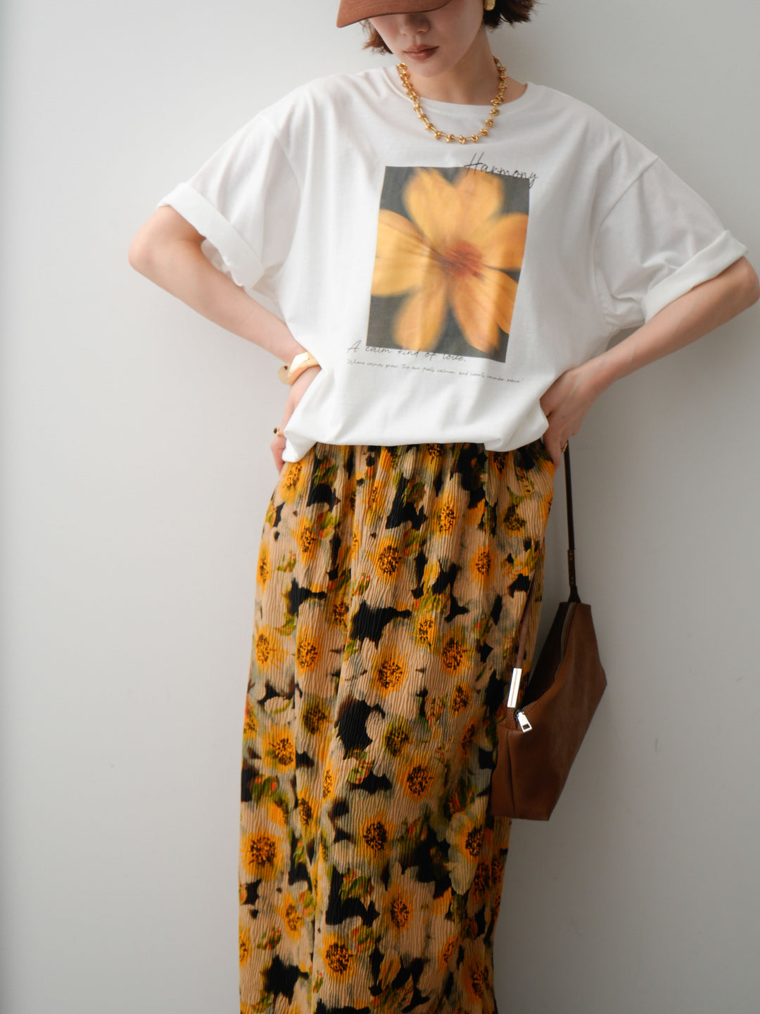 [SET]フラワーフォトTEE+選べるアクセセット(2set)